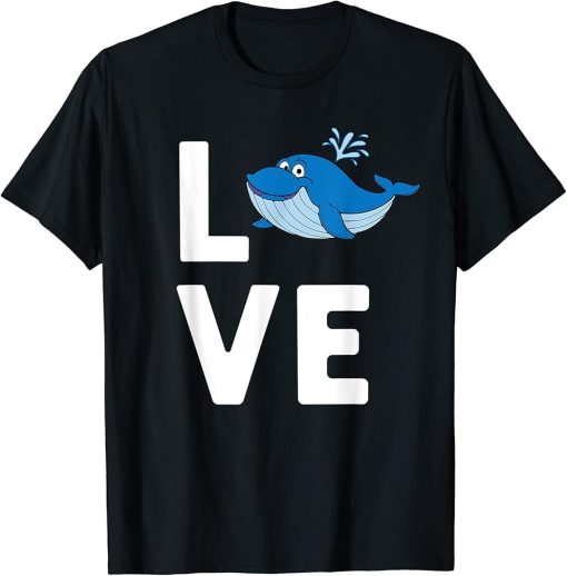 Funny Whale Art For Men Women Orca Narwhal Blue Whales T-Shirt