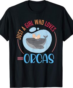 Cute Killer Whale Girls Women Gift Orca T-Shirt