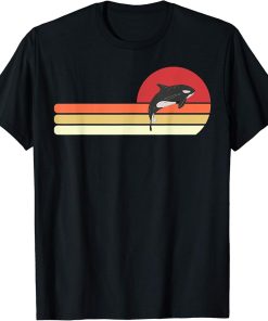 Cute Orca Retro Vintage 70s 80s Killer Whale Lover Fun T-Shirt